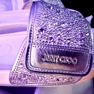Jimmy Choo Fitz Crystal-Embellished Slide Sandals